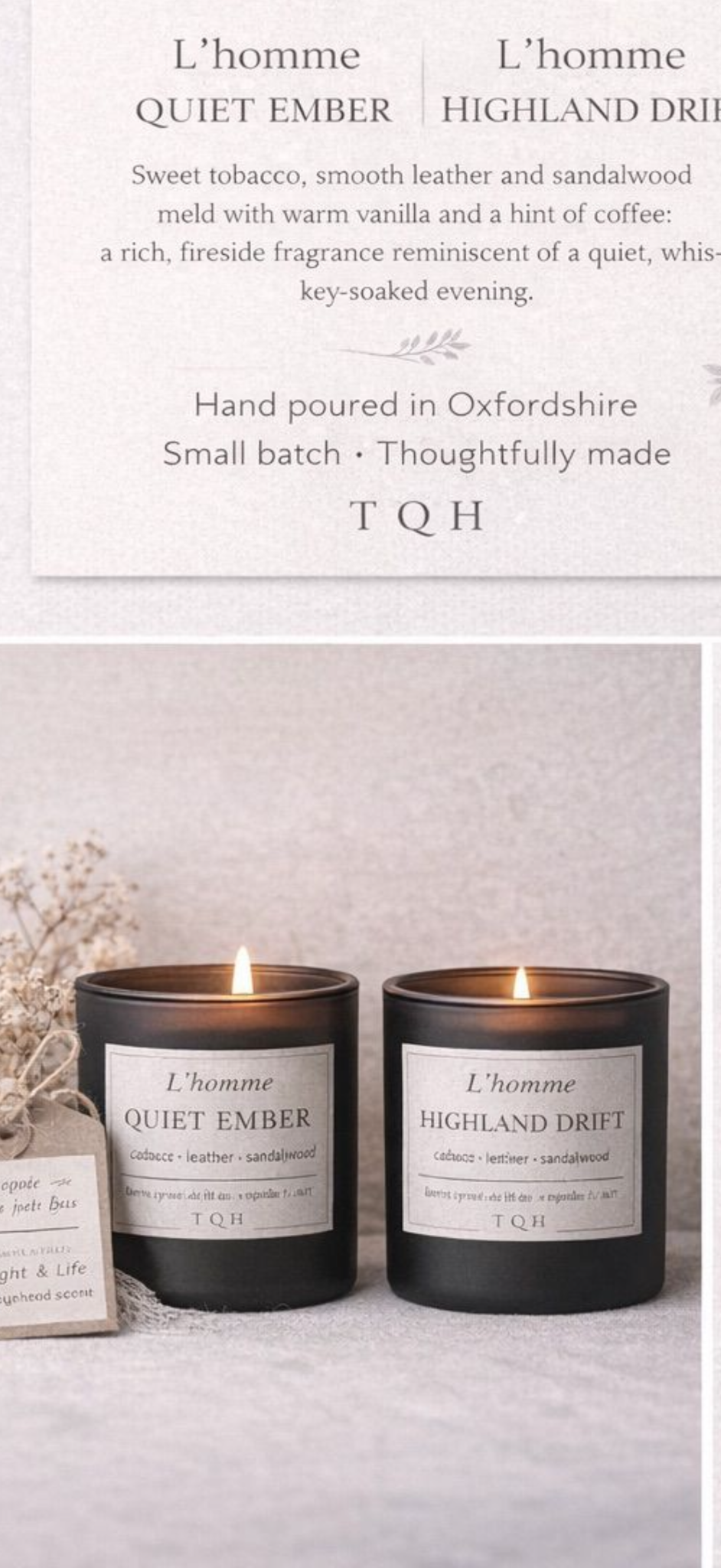 Coastal collection candles